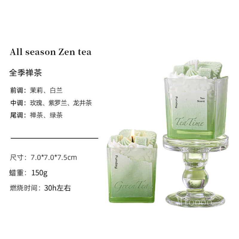 New Exquisite Design Cream Cake Smokeless Soy Wax Birthday Gift Wedding Favor Aromatherapy Candle