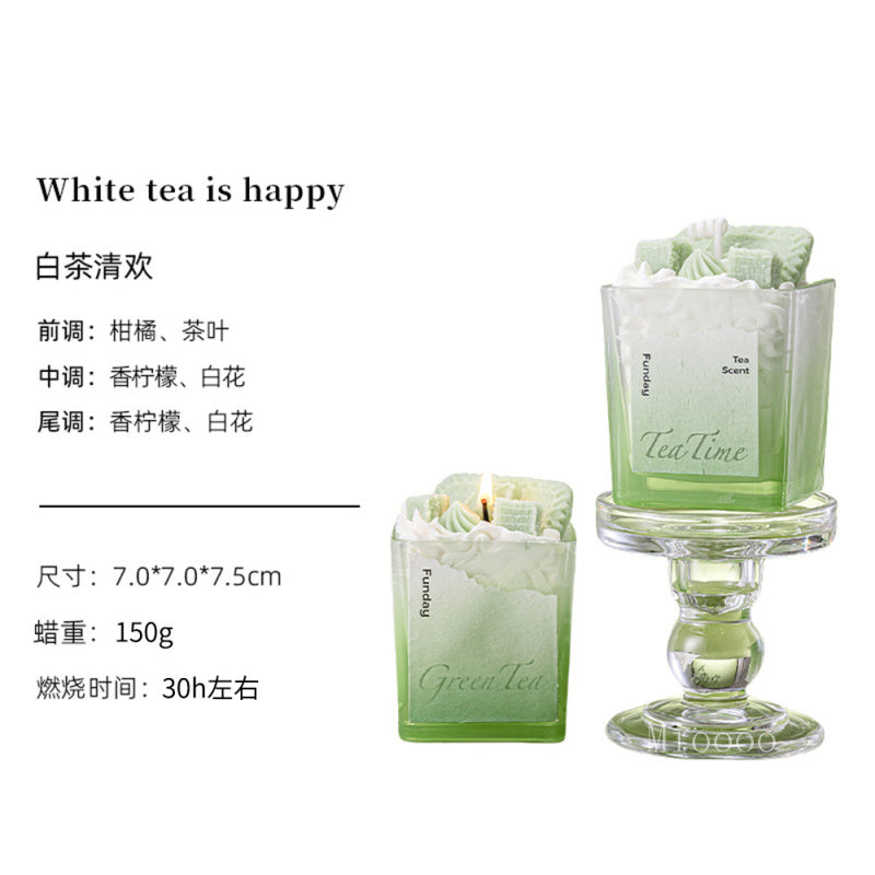 New Exquisite Design Cream Cake Smokeless Soy Wax Birthday Gift Wedding Favor Aromatherapy Candle