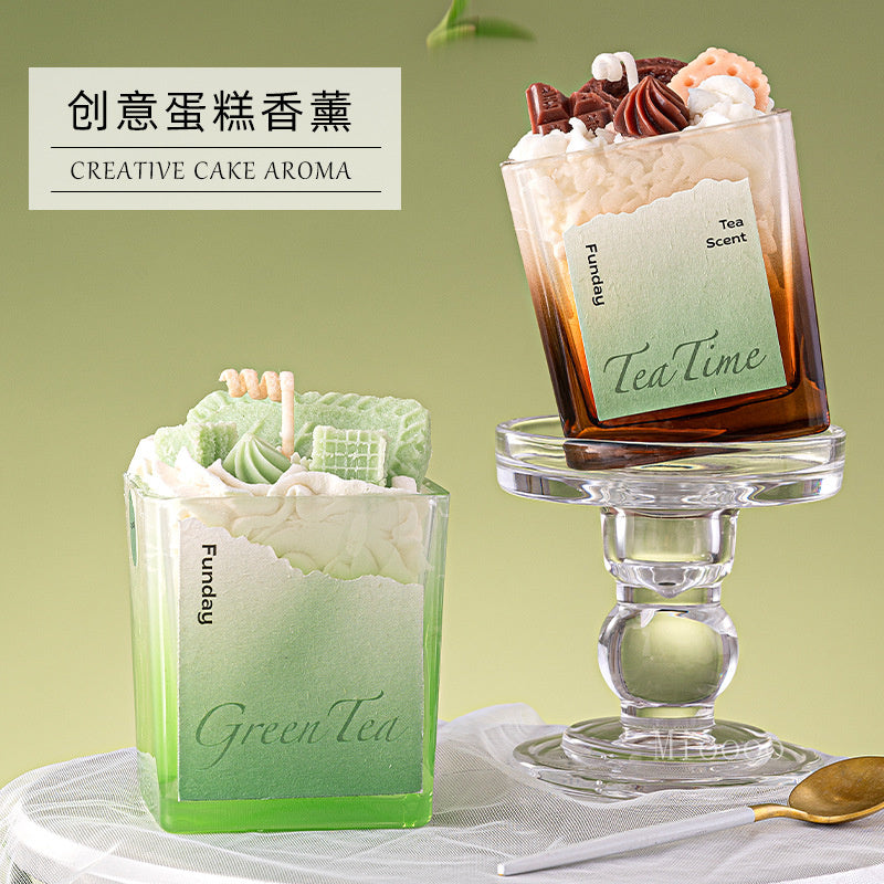 New Exquisite Design Cream Cake Smokeless Soy Wax Birthday Gift Wedding Favor Aromatherapy Candle