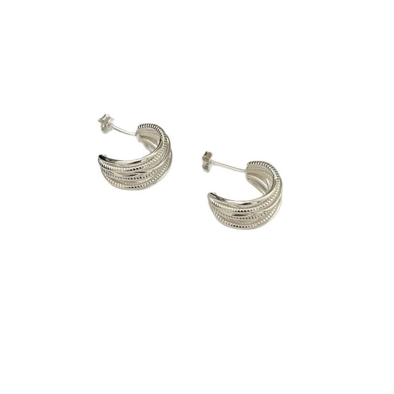 s925Simple design of sterling silver luxury earrings