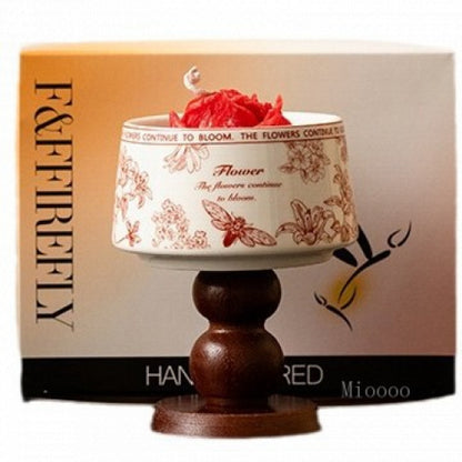 Blue and White Porcelain Rose Camellia Gift Box Series Fragrance Soy Wax Hotel Birthday Scented Candle High-end Souvenir
