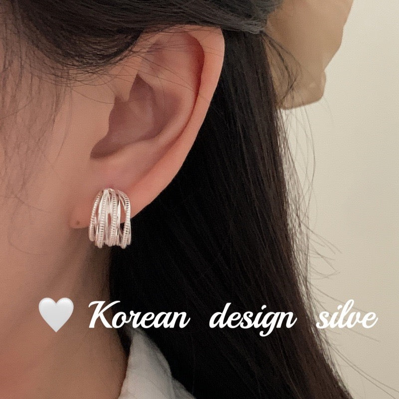s925Simple design of sterling silver luxury earrings