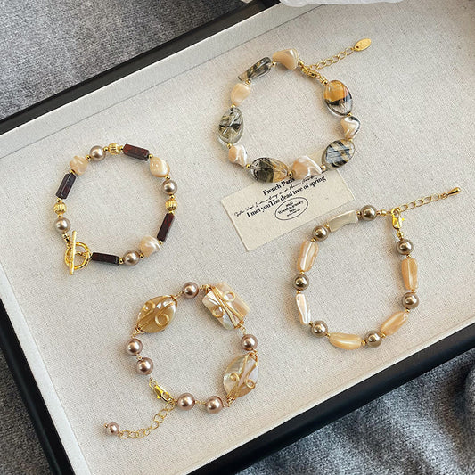 NALA Nala Pearl Mother-of-Pearl Bracelet Beaded High-End Non-Fading Bracelet Beaded High-End Non-Fading Jewelry